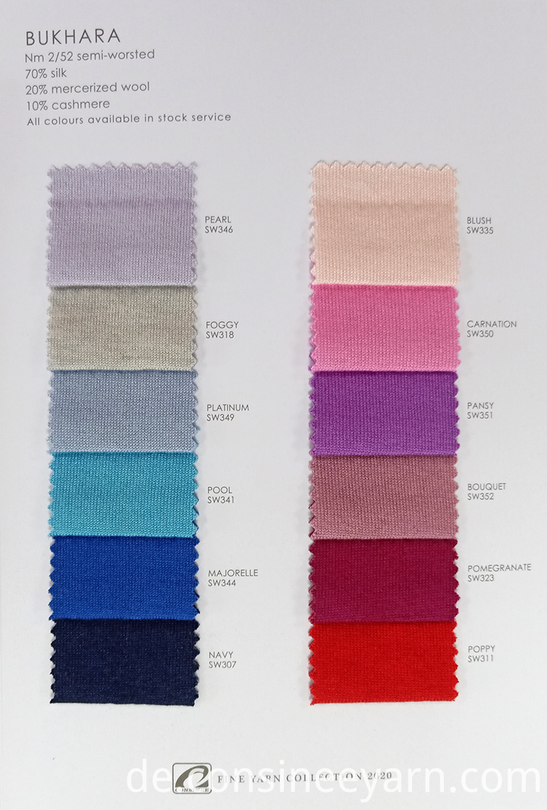 Kaschmir-Mischgarn aus Seide silk wool cashmere blend yarn